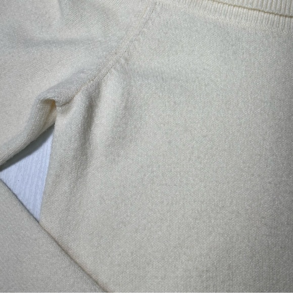 Anthropologie Womens Sweater Cream Knit Cowl  Neck Turtleneck Soft Size S - Picture 4 of 15